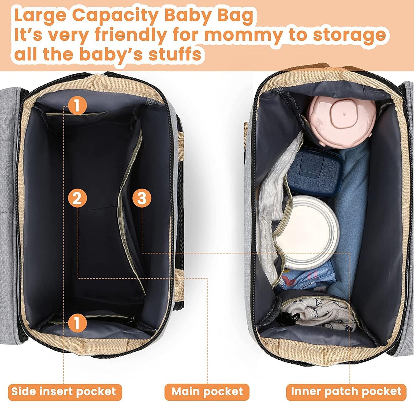 Sac à langer portatif | Berceau de voyage BabyNappy™ - Petiteetoiledemaman