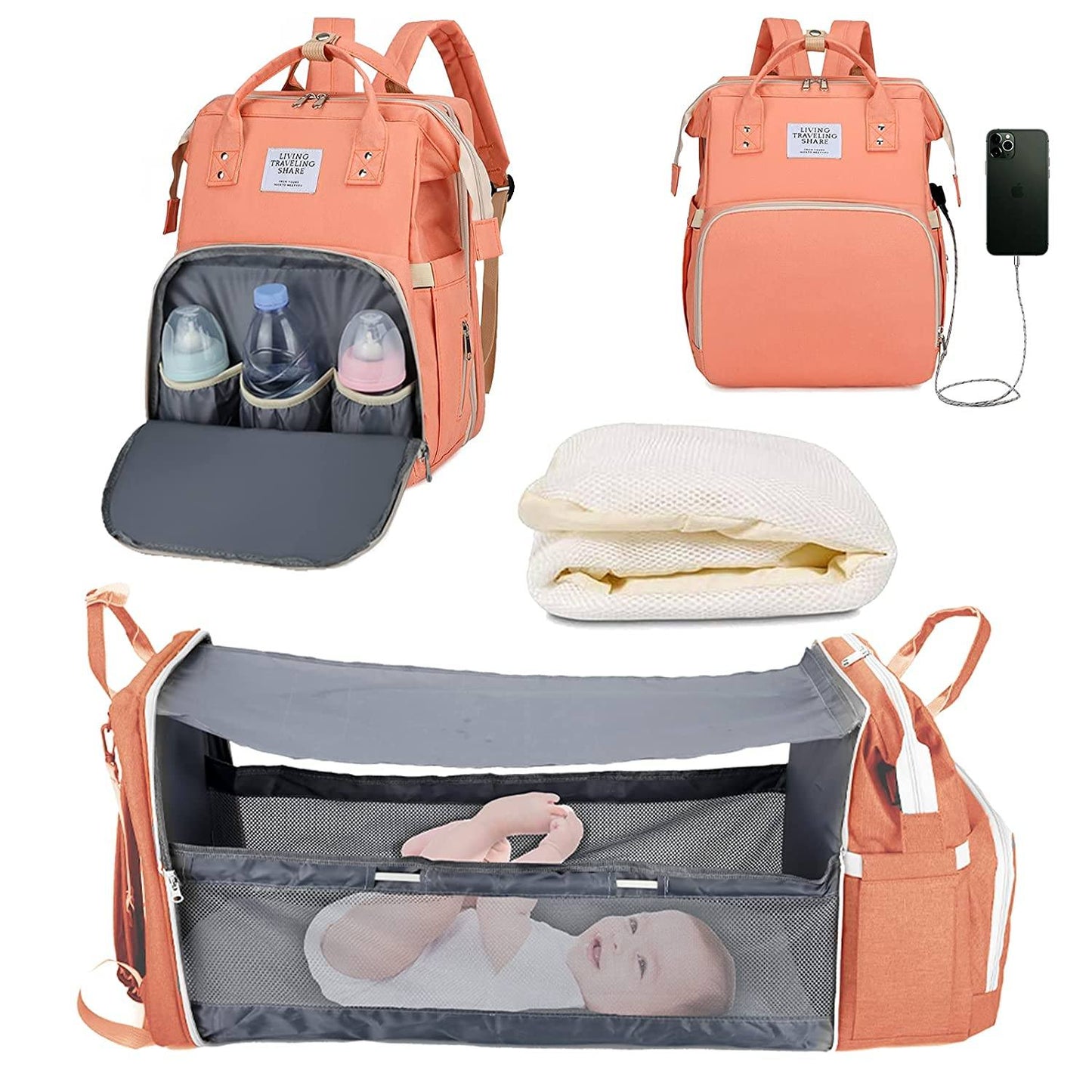 Sac à langer portatif | Berceau de voyage BabyNappy™ - Petiteetoiledemaman