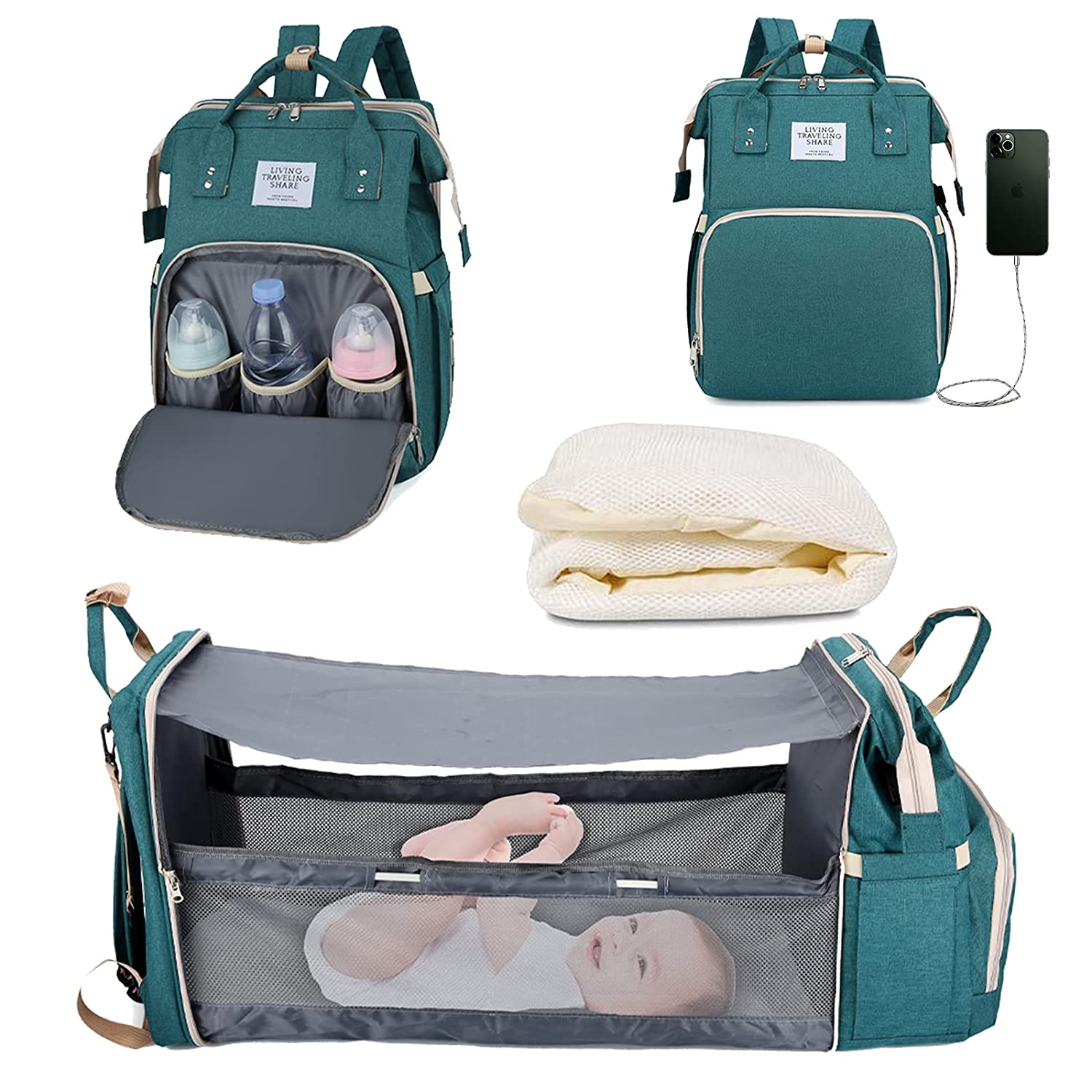 Sac à langer portatif | Berceau de voyage BabyNappy™ - Petiteetoiledemaman